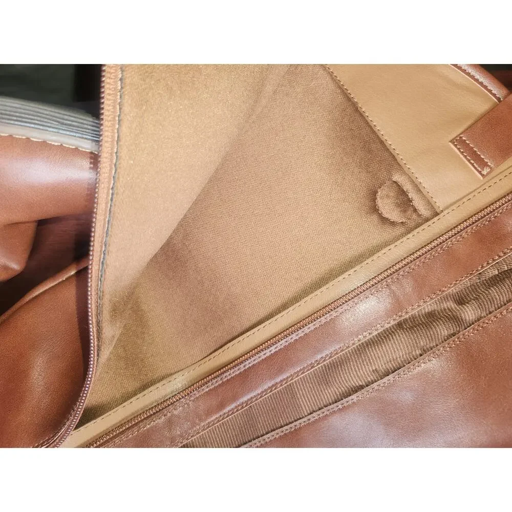 Cognac Tan Tall Riding Boots Side Zip Women's Size 8.5